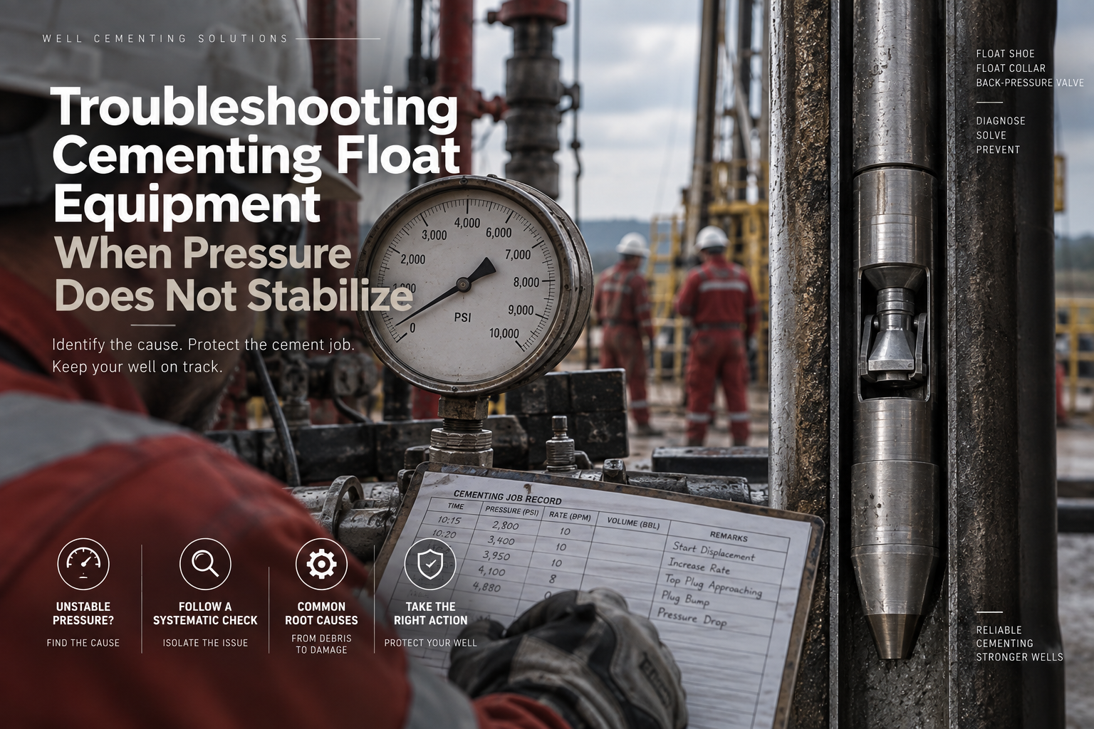 最新の企業ブログについて Troubleshooting Cementing Float Equipment When Pressure Does Not Stabilize