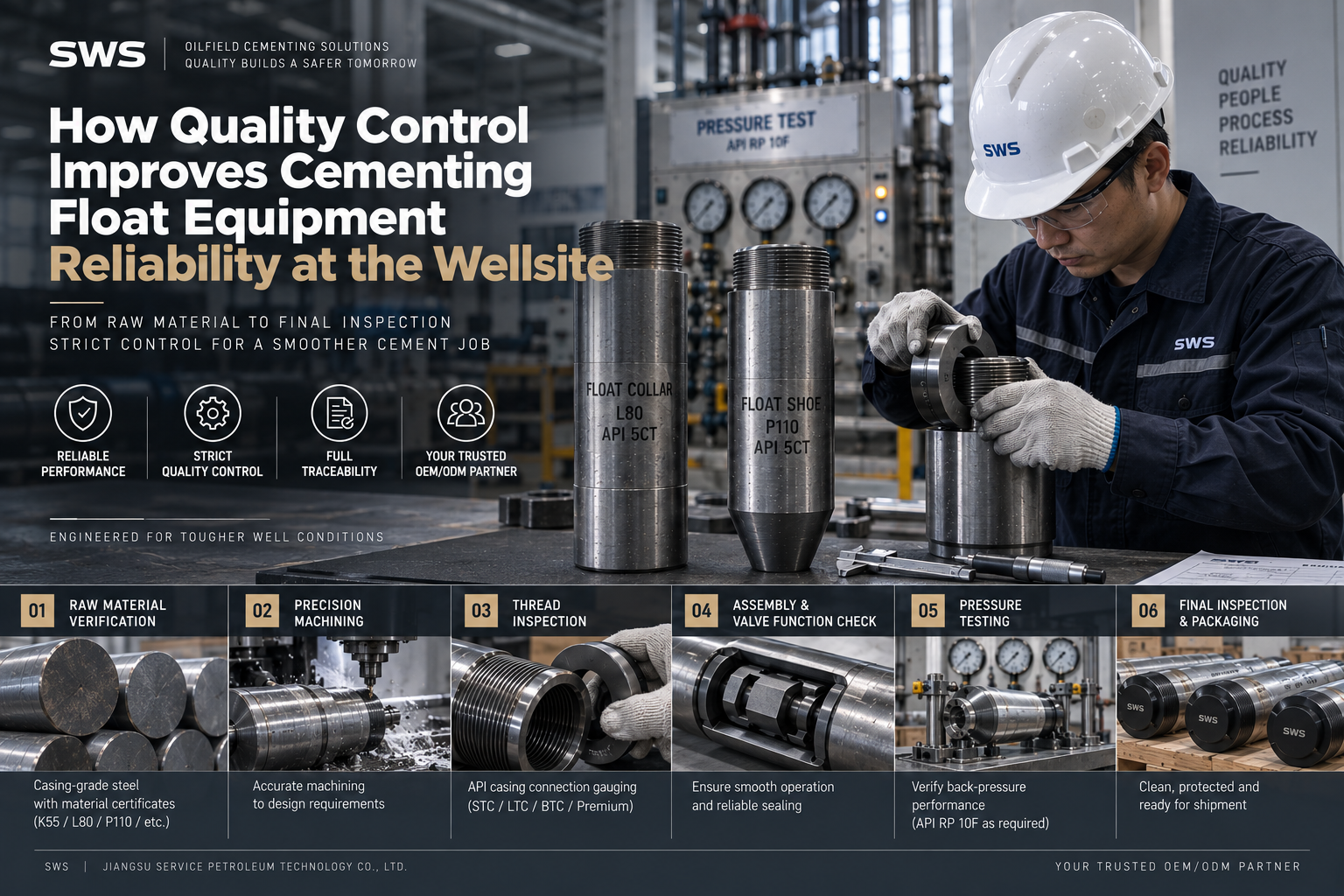最新の企業ブログについて How Quality Control Improves Cementing Float Equipment Reliability at the Wellsite